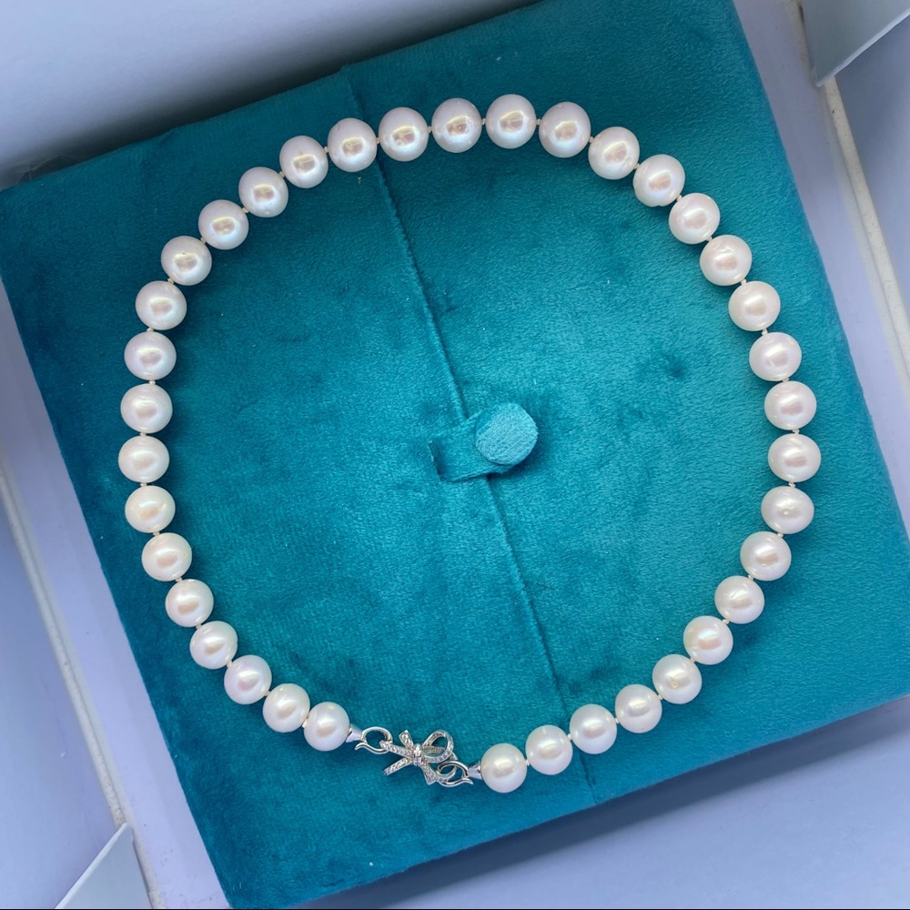 11-12mm genuine freshwater pearls necklace